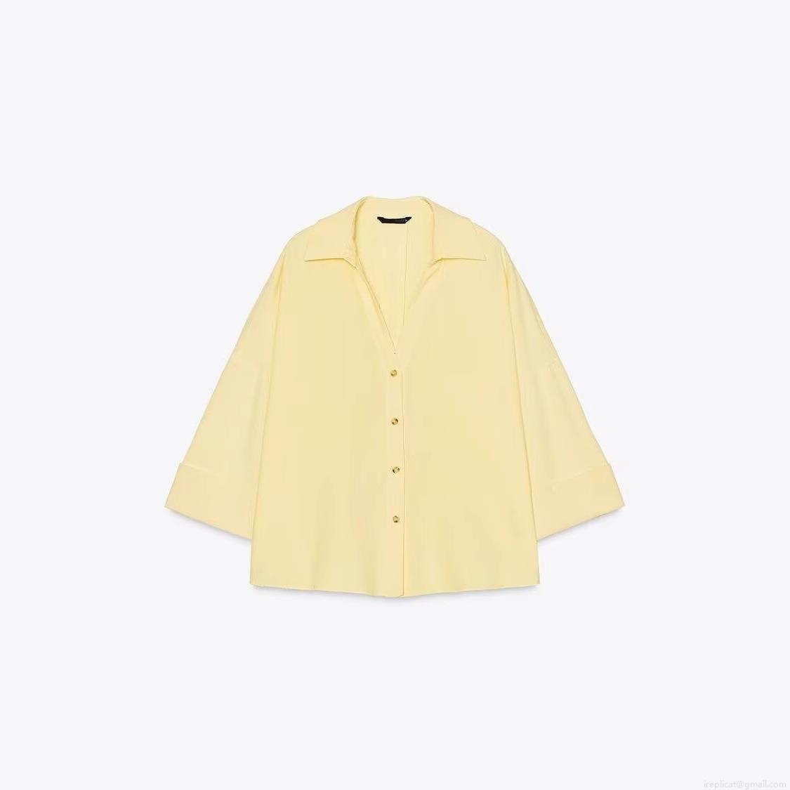 Women's Casual Linen Blend Shirt Vertical Striped Solid Color Button Down Blouse Oversized Lightweight Long Sleeve Streetwear Top For Lady