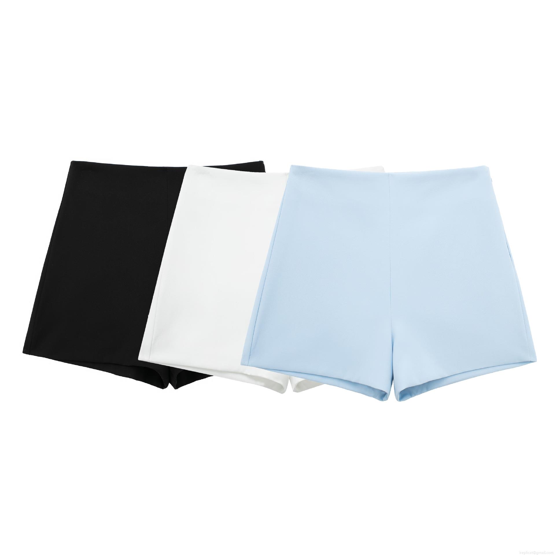 Women's Sexy High Waist Suit Shorts Summer 2024 European Style Slim Fit Solid Color Polyester Hot Pants Streetwear For Casual Party Office Lady