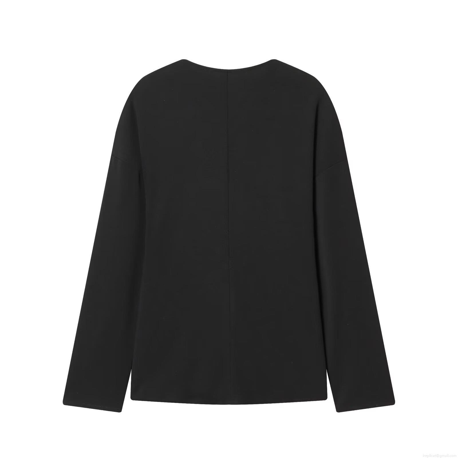 Women Fashion Casual V Neck Button Down Cardigan Long Sleeve Polyester Solid Color Loose Blouse Shirt Top For Winter Autumn